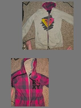 Vintage Roxy Reversible Zip Up Jacket